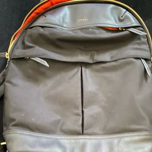 15’’ leather Backpack